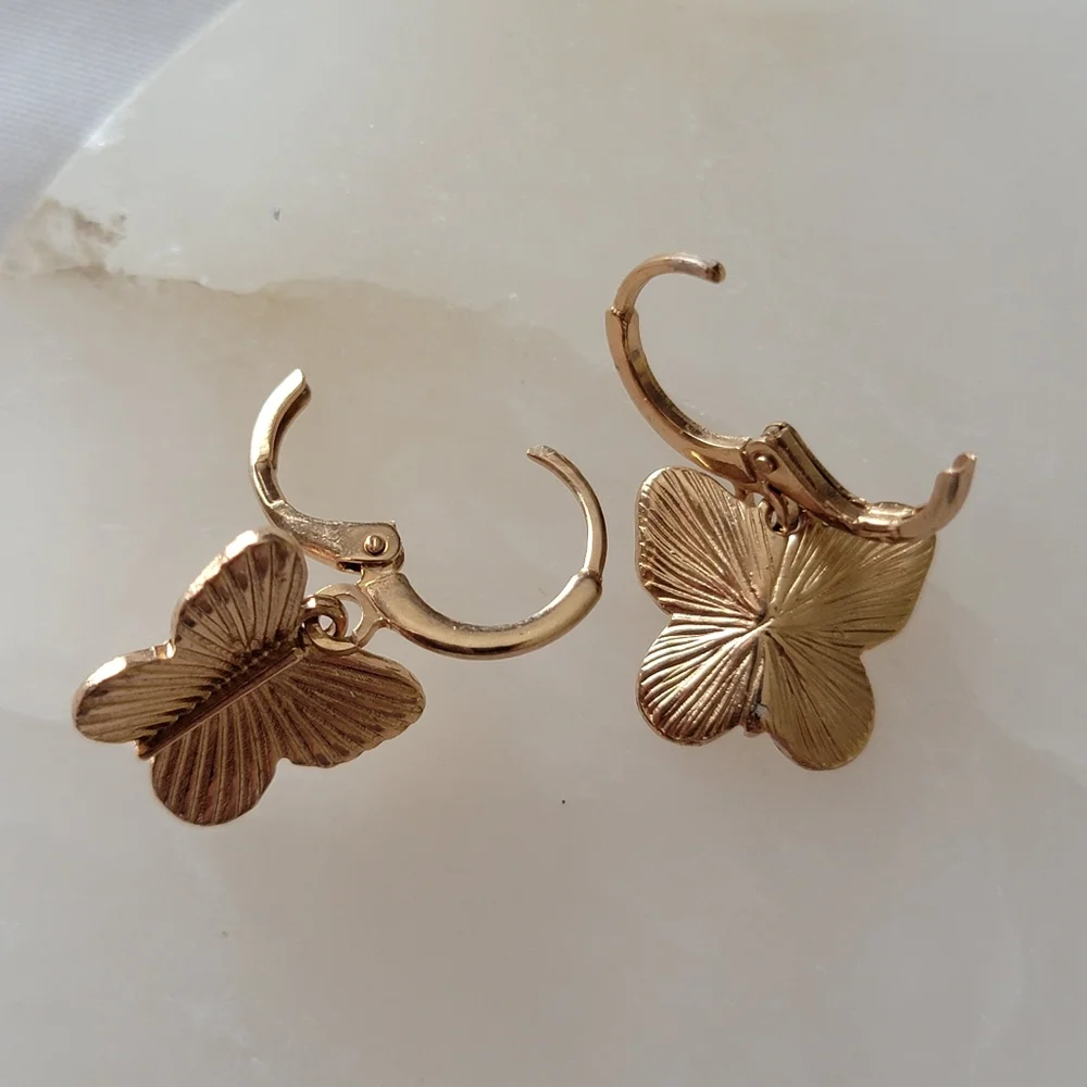 Butterfly Charm Earrings